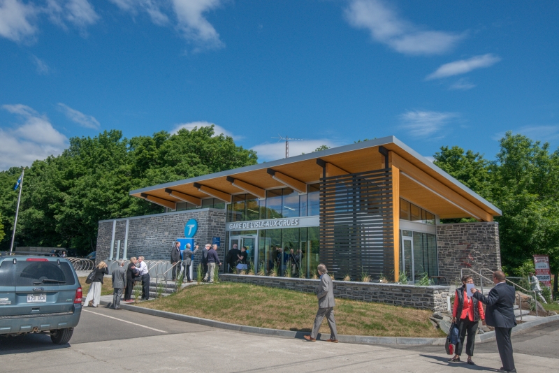 La nouvelle gare de l'Isle-aux-Grues